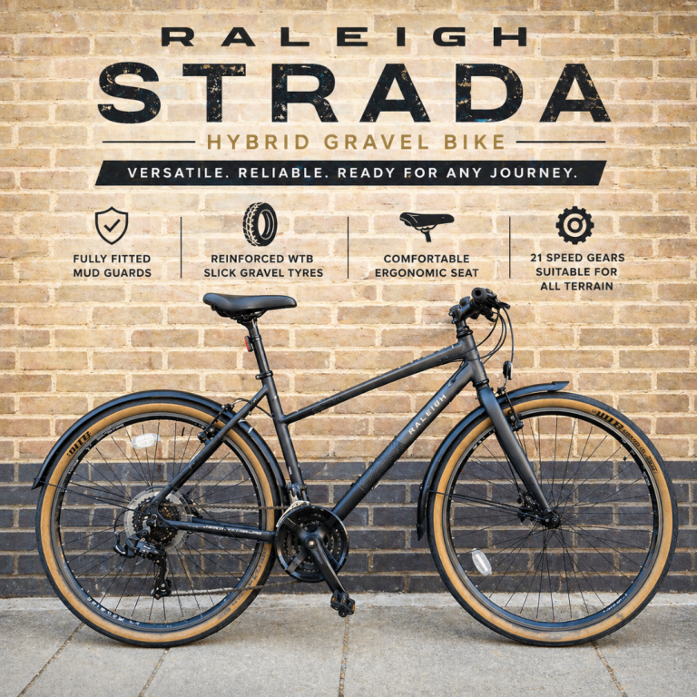 Raleigh Gravel Hybrid City Bike Road racer Dutch Carrera specialized giant trek boardman liv womens