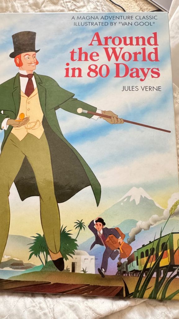 Vintage Around the world in 80 days  Hardback 