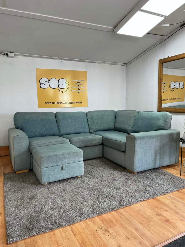DFS Corner Sofa w Footstool - DELIVERY AVAILABLE! 