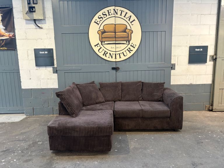 Brown L shape sofa, FREE DELIVERY 