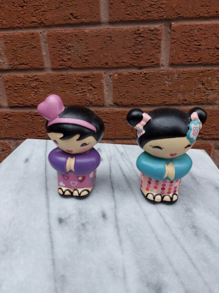 Vintage Kokeshi dolls