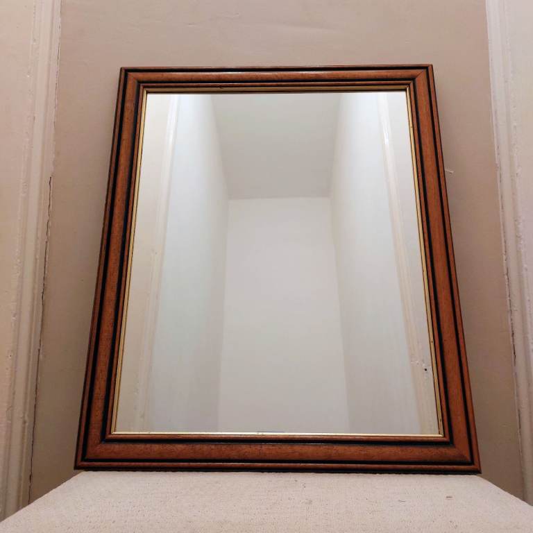 Vintage Wooden Framed Wall Mirror – Great Condition
