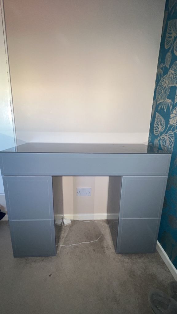 Grey Glass Dressing Table