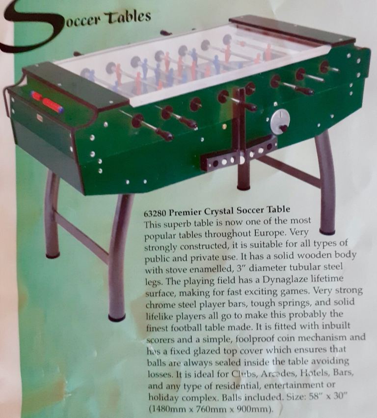 Jaques Table Football Coin Op Brand New in Box like Garlando, FAS