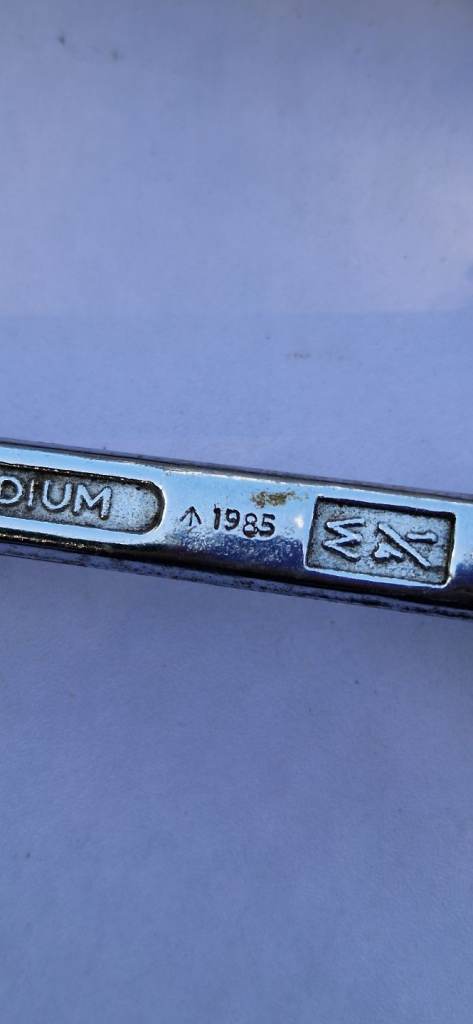 Vintage King Dick Ring Spanner 1/4” W x 3/16” W – 1985 Military Broad Arrow Tool