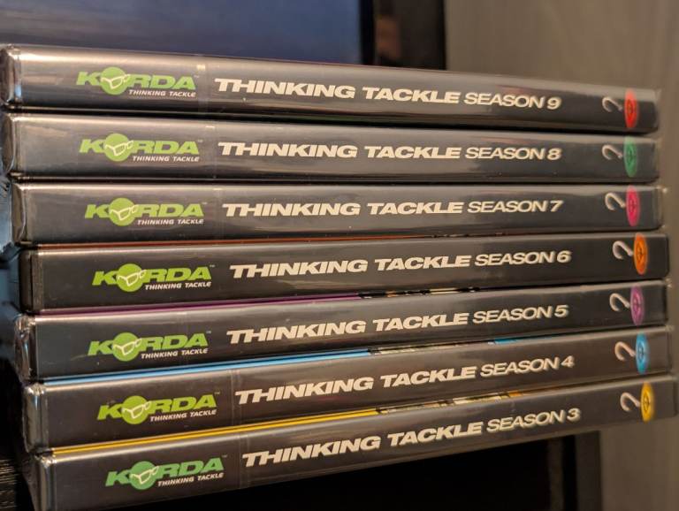 Korda Thinking Tackle DVDs – Brand New & Sealed – Seasons 3–9