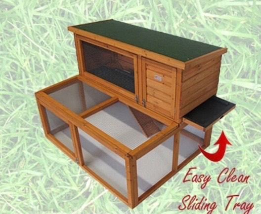 Rabbit housing with run 