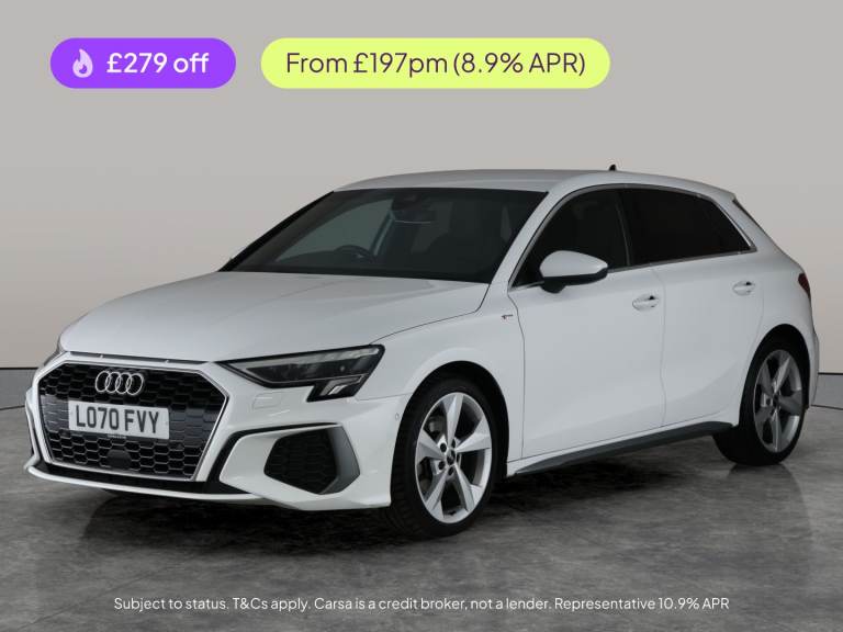 2021 Audi A3 1.0 TFSI 30 S line Sportback 5dr Petrol Manual Euro 6 (s/s) (110 ps) - CRUI Hatchbac...