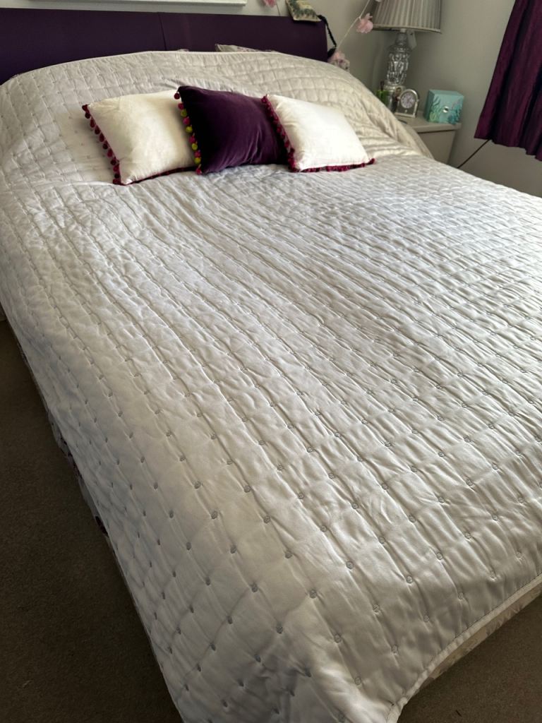 Laura Ashley reversible king size bed cover.