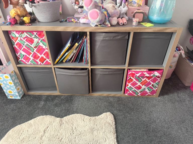Kids Storage Unit with Bins – Good Condition