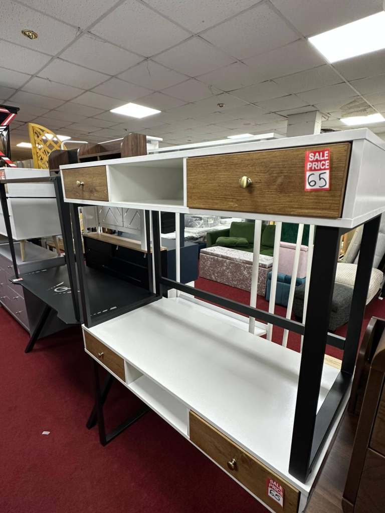 Desk  2 Drawers and Open Storage Space