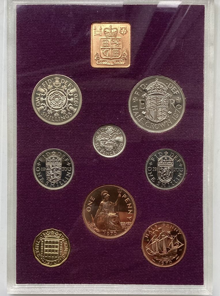 1970 Royal Mint Coinage of Great Britain Proof Set 