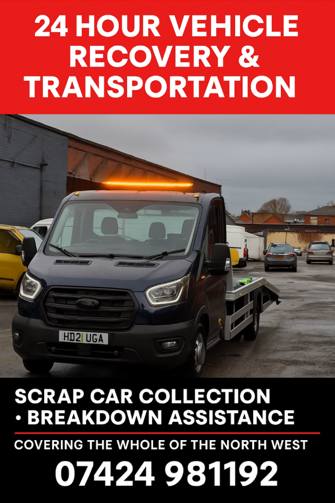 🚗 Scrap Car Collection Manchester – Same Day Pickup – Top Cash Paid 💷