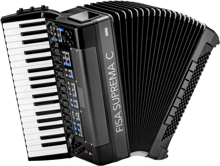 Korg Fisa Suprema C & Fisa Suprema Piano / Button - Digital Reedless Accordions