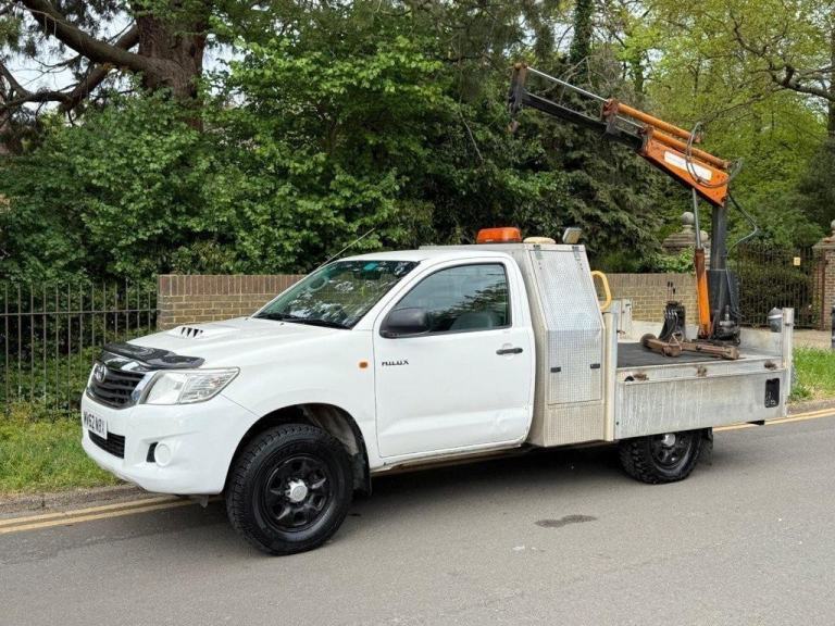 2013 62 TOYOTA HI-LUX 2.5 D-4D HL2 144BHP SINGLE CAB 4X4 DROPSIDE WITH CRAIN/HOI