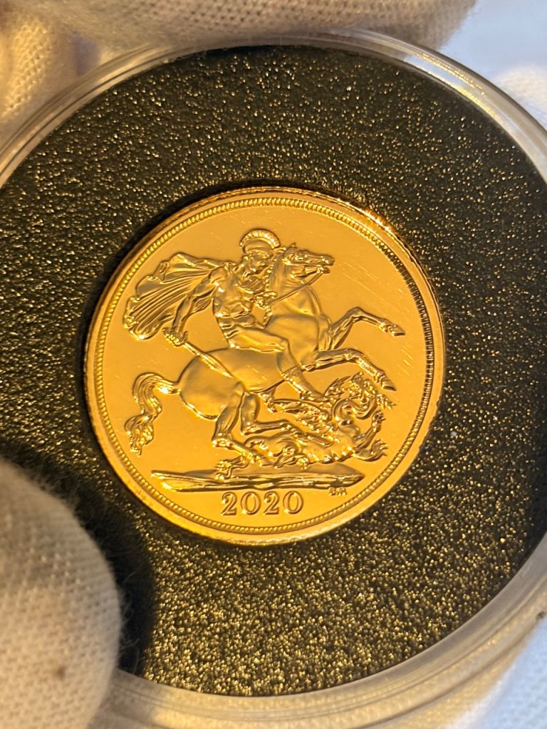 2020 Gold Full Sovereign Coin – In Capsule. 