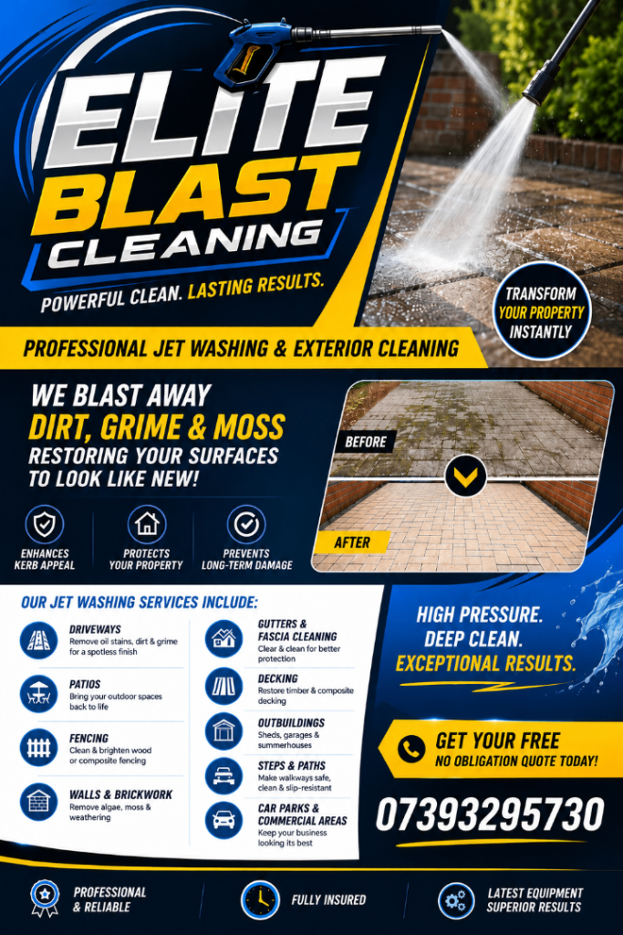 EXTERNAL JET WASHING BRADFORD SURROUNDING AREAS 