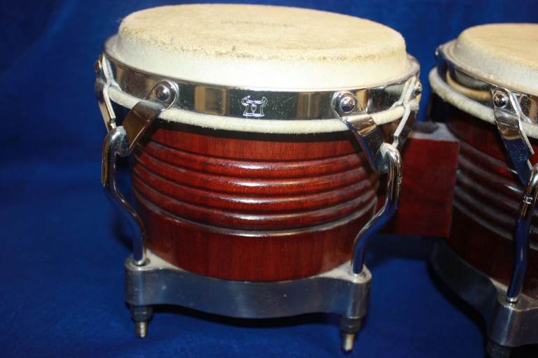 LP Matador Bongo Drums Dark Brown 7.1/4in + 8.5/8in Heads ~ Silver Hardware ~ £100 ono