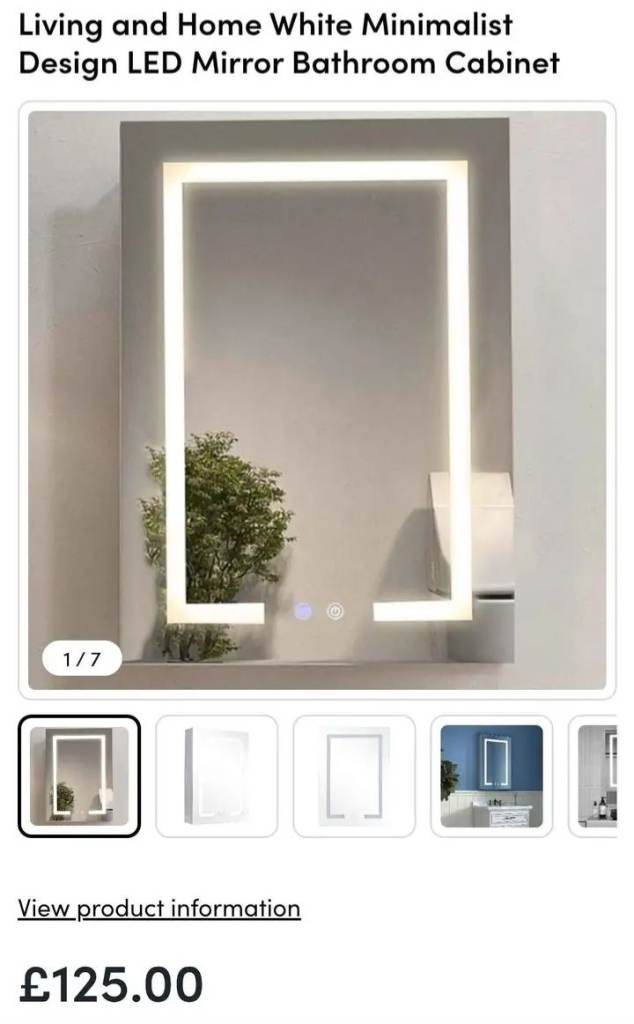 Bathroom led light cabinet mirror new