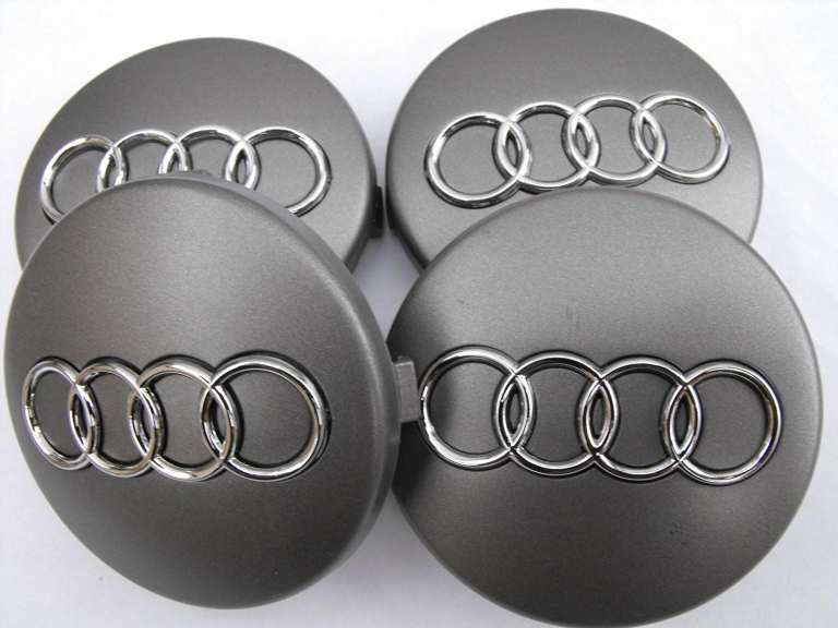 4x Audi Centre Wheel Hub Caps 60mm