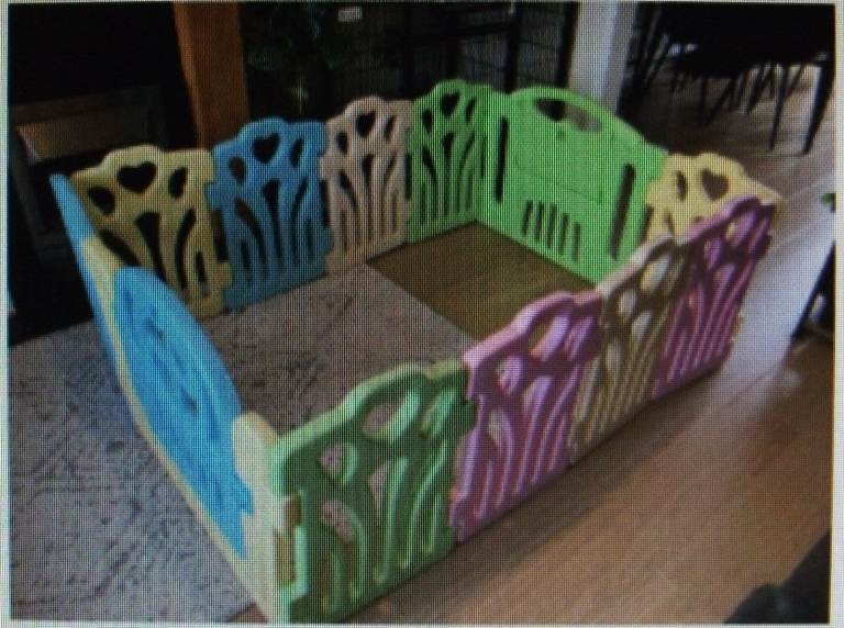 Colourful Baby Playpen / Safety Gate – Good Condition