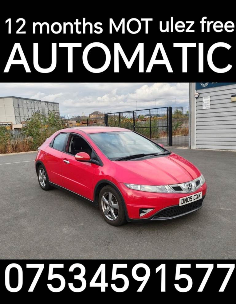 2009 honda civic  AUTOMATIC 12months MOT ULEZ FREE, other