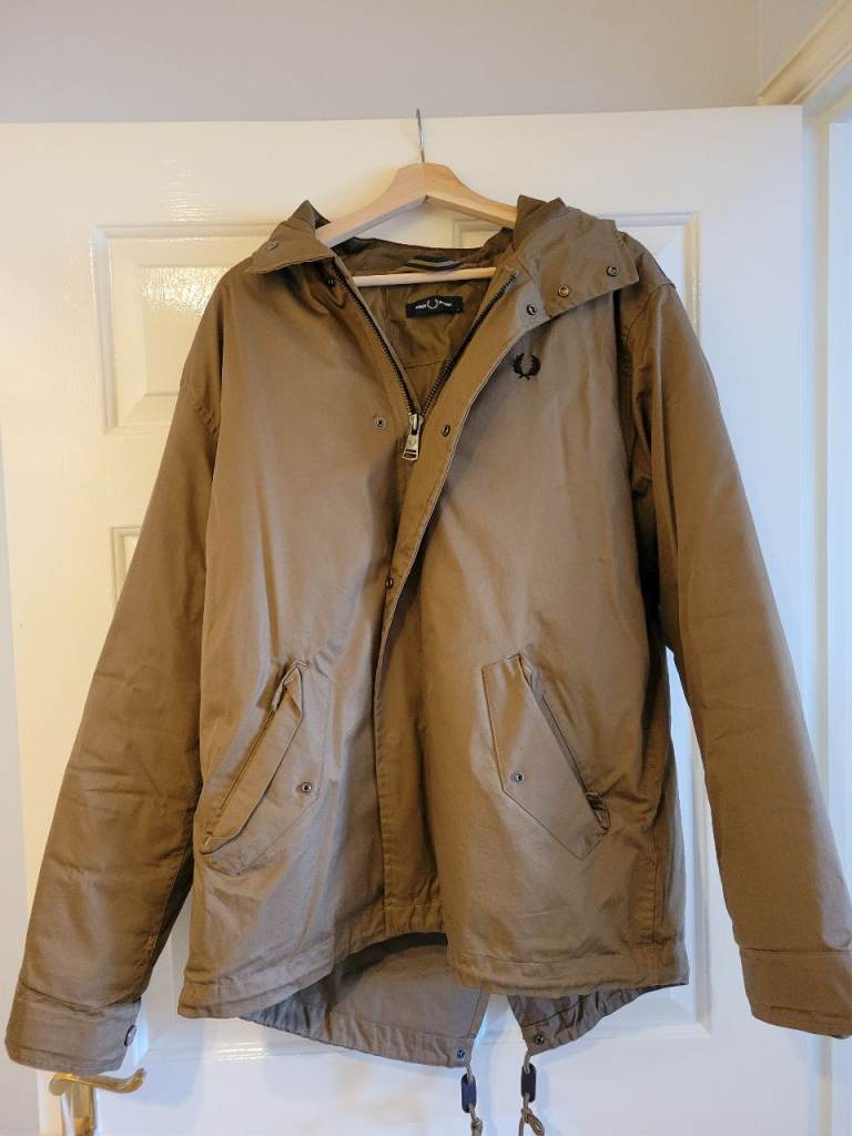 Fred Perry Men's Parka Jacket Worn Once