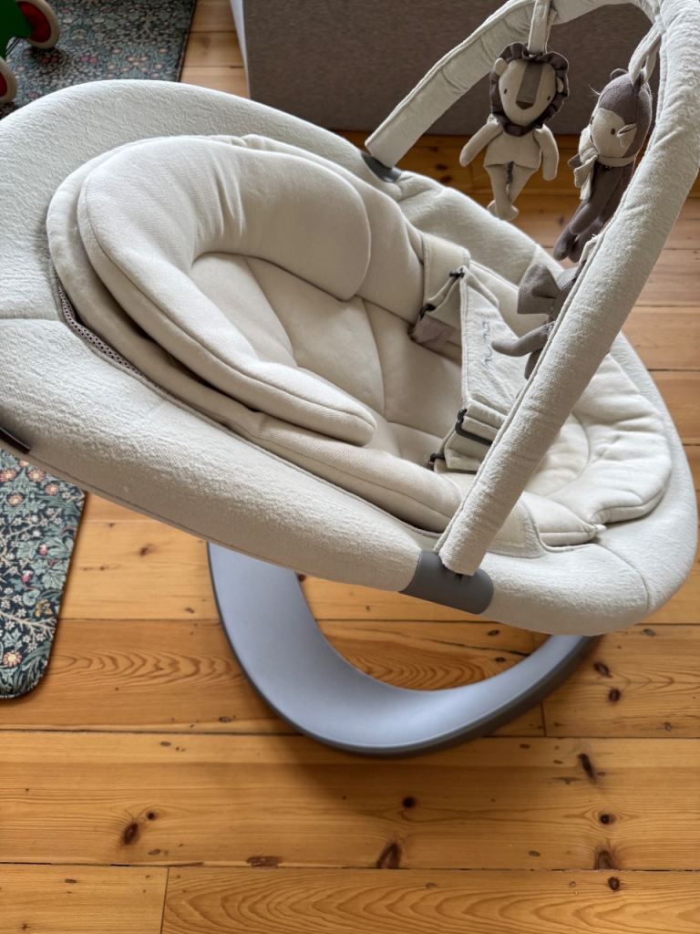Nuna Leaf Grow Baby Rocker, Cloud