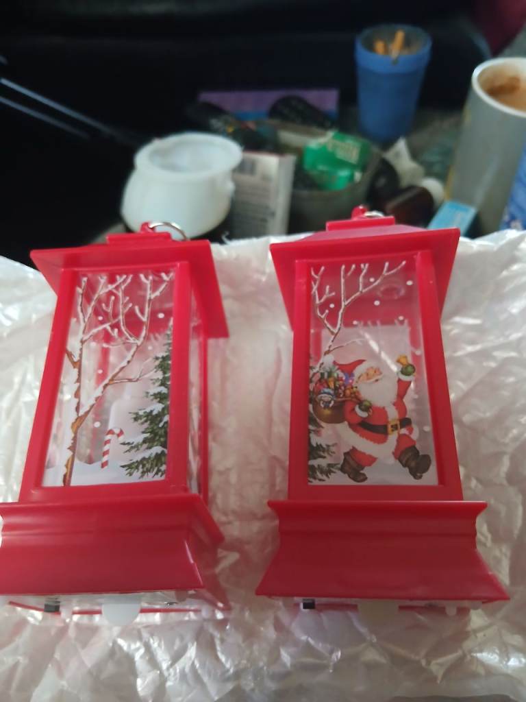 Pair of New Christmas Lantern Decorations