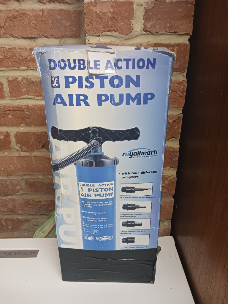 DOUBLE ACTION PISTON AIR PUMP