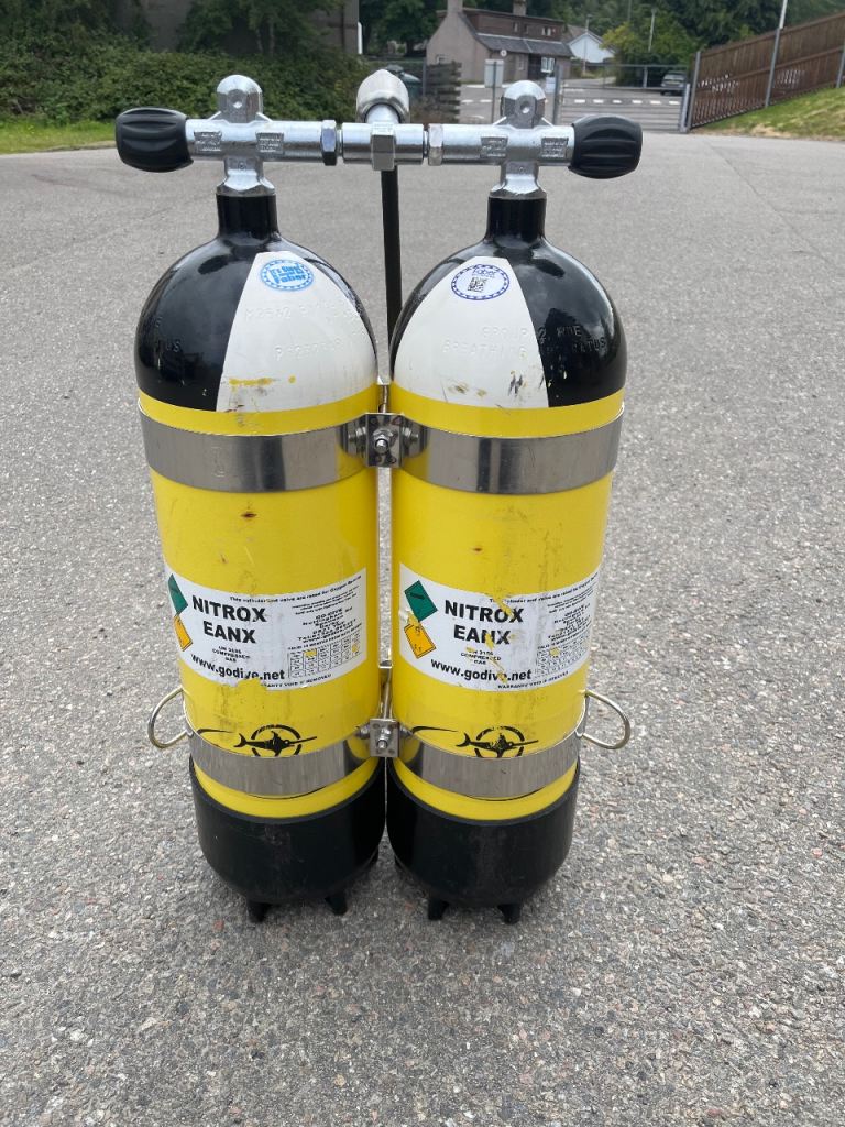 Twin 12 Faber dive cylinders 
