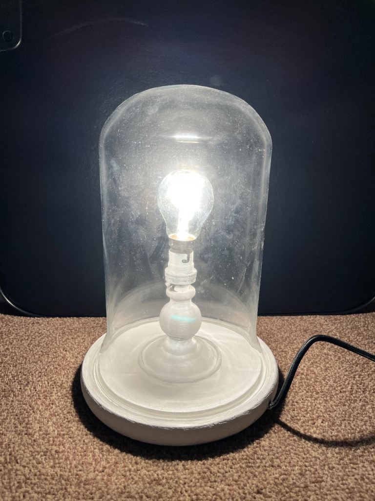 Vintage unusual glass dome light 