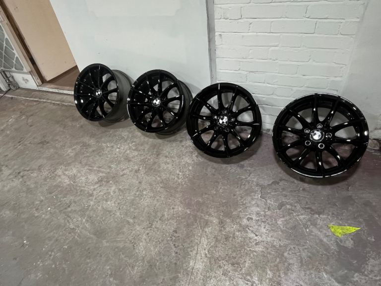 17” BMW Alloy Wheels Genuine OEM Set of 4 – Gloss Black – Ref– 5x120 – Stunning