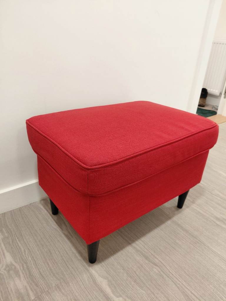 Red Footstool – Good Condition