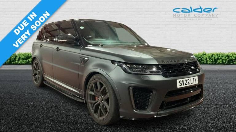 2022 22 LAND ROVER RANGE ROVER SPORT 5.0 P575 V8 GPF SVR SUV 5DR PETROL AUTO 4WD
