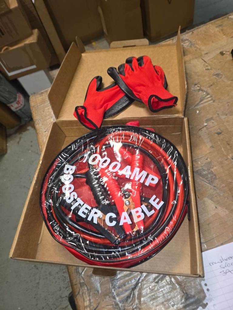 A new still 13ft 1000amp booster cables.