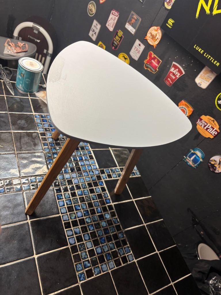 Small grey Coffee Table with Wooden Legs – Good Condition | in ...