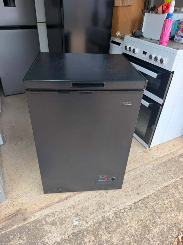 Lowry LCF99B Black Chest Freezer - Good Working Order Delivery Available 