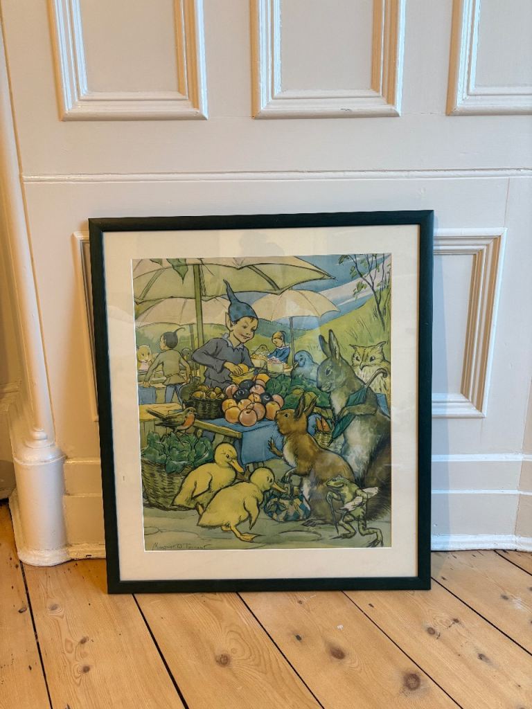 Large Framed Margaret W. Tarrant Woodland Market Print