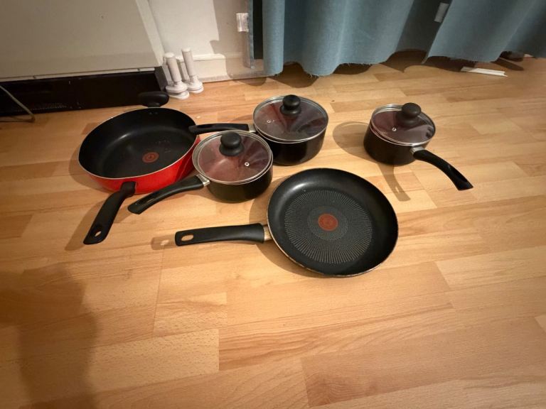 Tefal Pots and Pans Set - Good Condition