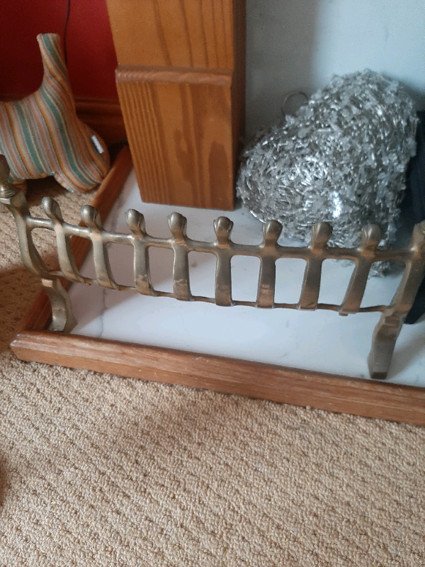 Brass fire guard