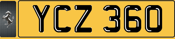 DATELESS Registration Number Plate YCZ Ferrari 360 YC Yusef Yasmin CLARK COOPER