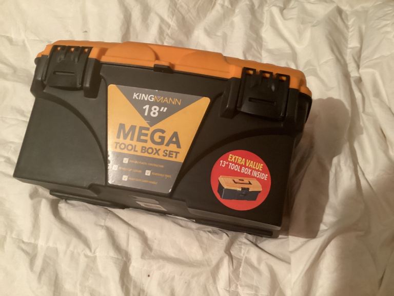 Toolbox and tools 35 ponds including tool box