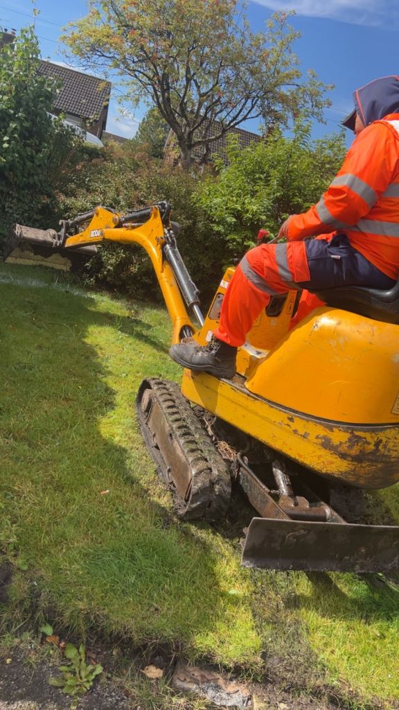 digger dumper tiling