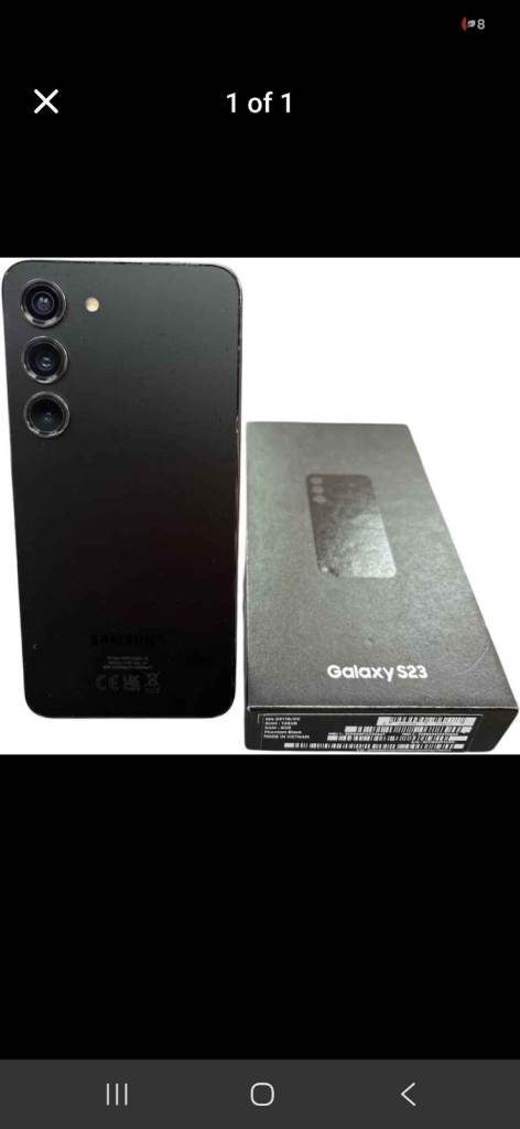 Samsung Galaxy S23 Black - As Good As New, Boxed