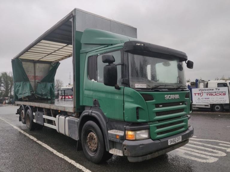 2011 Scania P320 6X2 with 26ft Curtainsider Body and Mounty Moffett Brackets