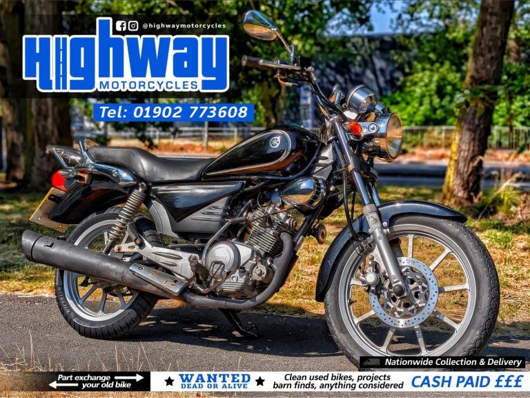2013 Yamaha YBR 125 Custom CBT Learner Legal (14k Miles) with 12 Months MOT