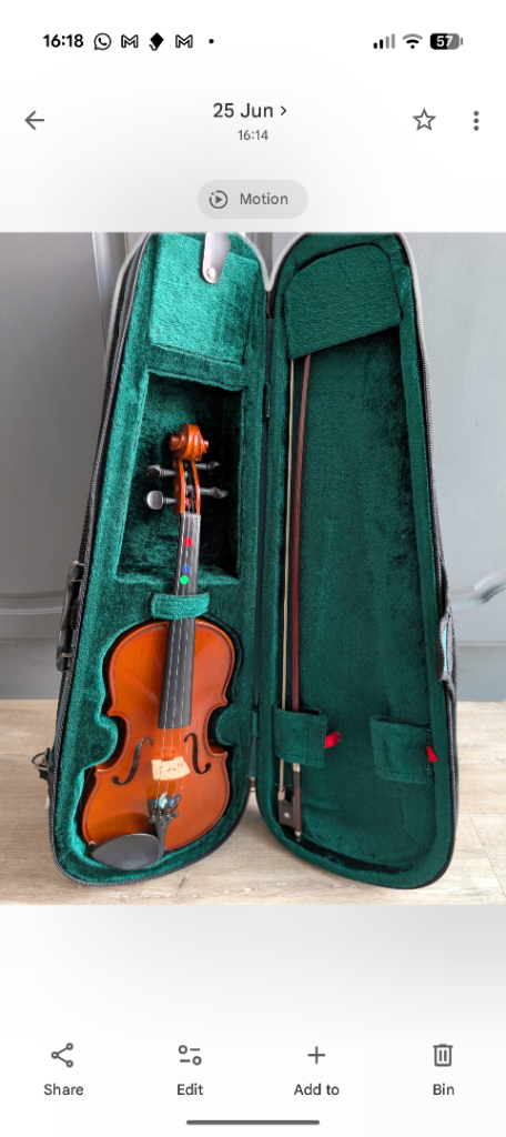 Stentor Student 1/4 Size Violin Outfit – Complete Starter Pack (Case, Bow & Rosin)