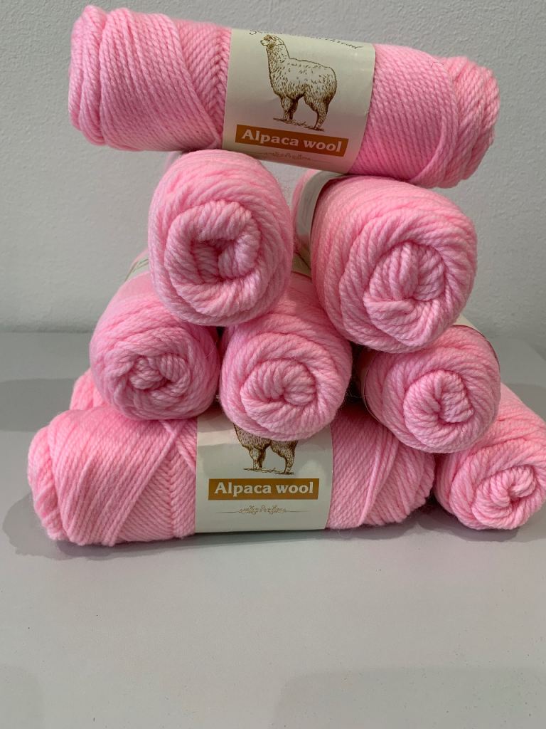 100% Alpaca Yarn crochet knitting 10 x 100g balls DK New