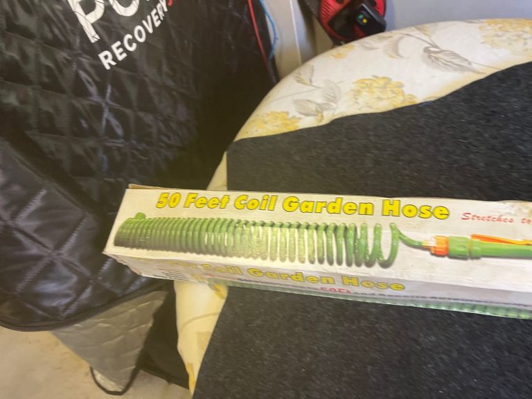 New 50 Feet Coil Garden Hose – Green